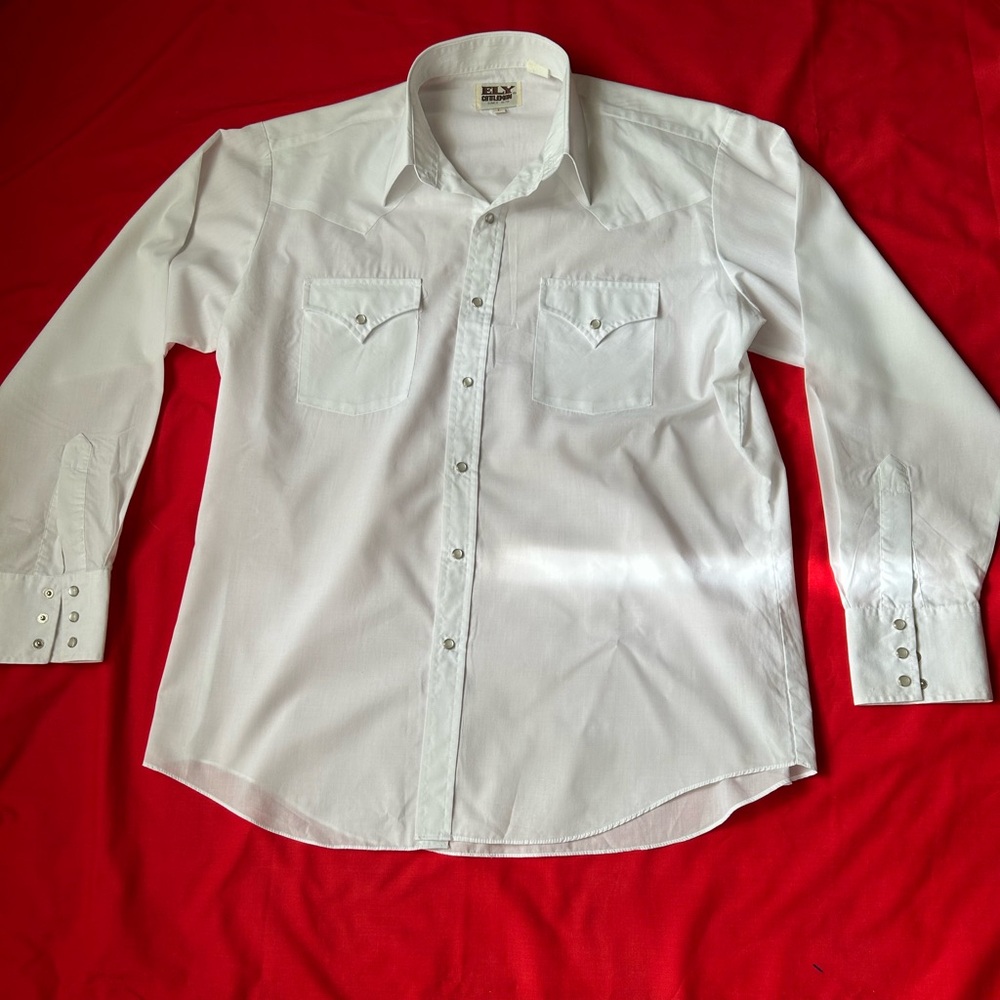 Ely Cattleman White Button Down Shirt